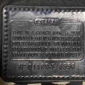 Coach signature backpack